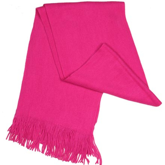 Fuchsia / 100% Acrylic / Acrylic Knit Soft Muffler - Picture 2 of 2